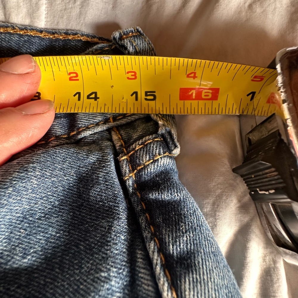 Levi's 501 Button Fly Blue Denim Jeans with Red Label - Picture 6 of 10